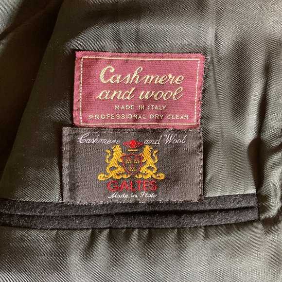 Zanetti Cashmere and Wool Blazer Men's size US 40 S 50 S Italian - Picture 3 of 10